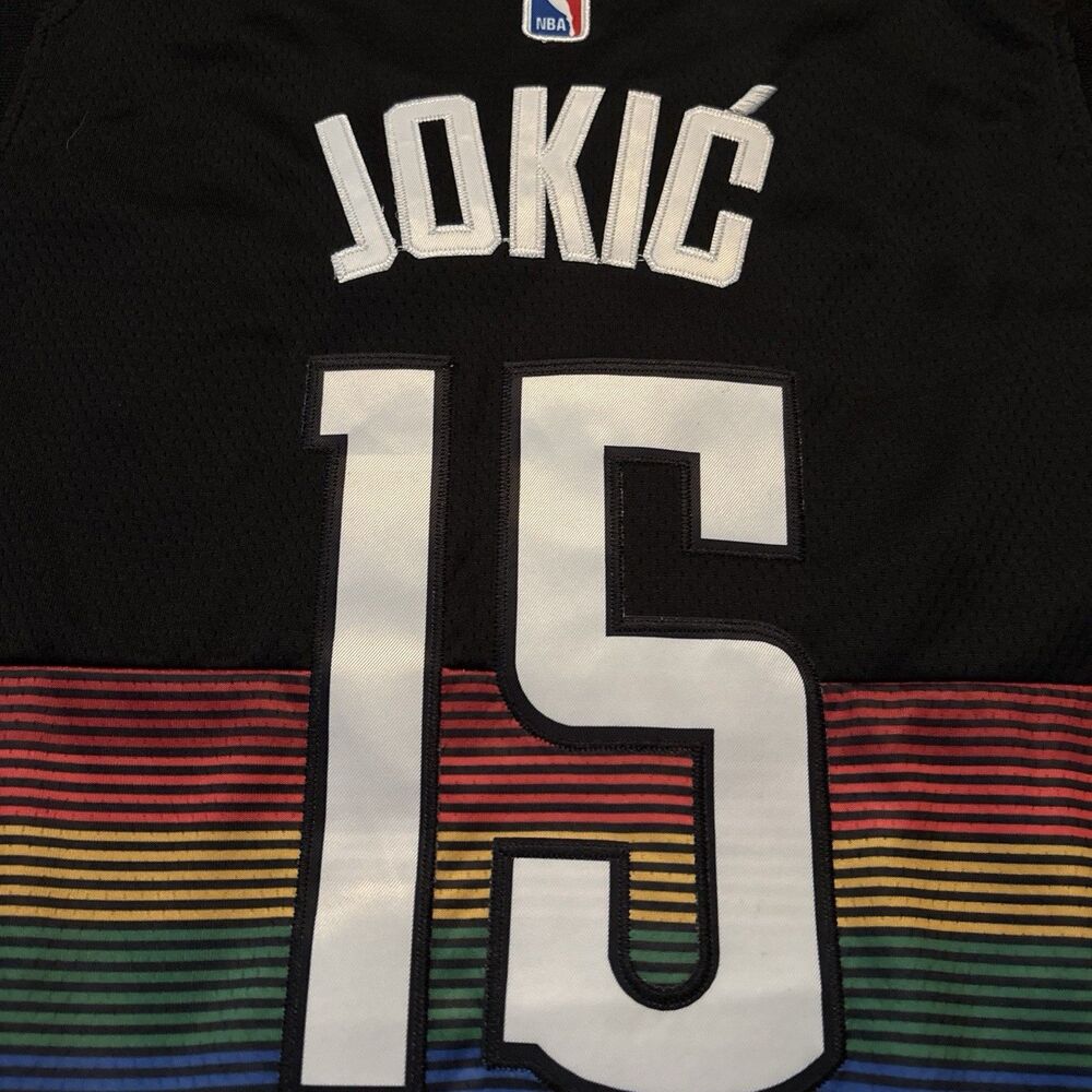 NWT Nike 2025-26 City Edition Denver Nuggets Nikola Jokić #15 Swingman Jersey 52 - Picture 5 of 6